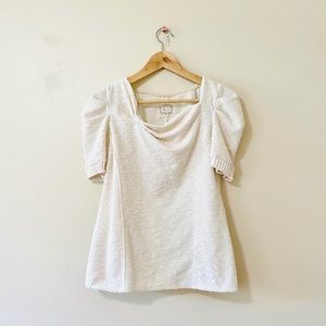 Anthropologie Cream Blouse